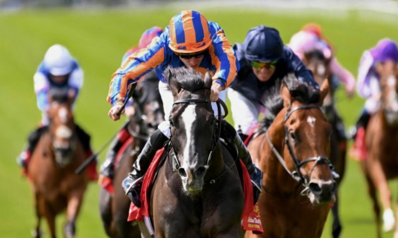 
                        August Rodin winning the Irish Derby 
                         
